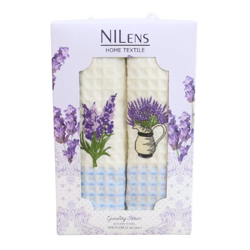 Levendulás konyharuha szett díszdobozban, 2 db-os, többféle