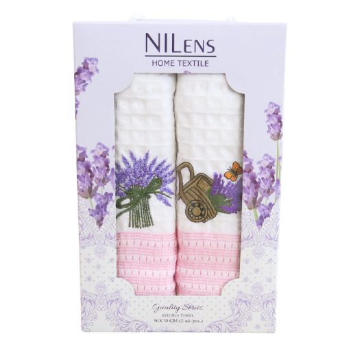 Levendulás konyharuha szett díszdobozban, 2 db-os, többféle