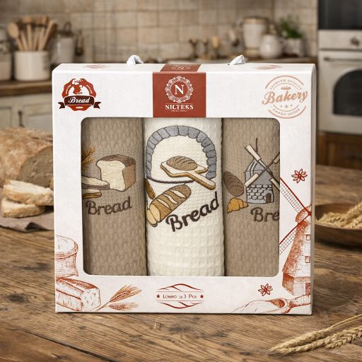 Kenyeres konyharuha szett díszdobozban, 3 db-os