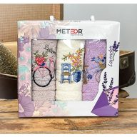 Biciklis kéztörlő szett díszdobozban, 3 db-os