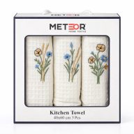 Búzavirágos konyharuha szett díszdobozban, 3 db-os