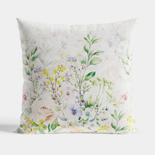 Bloom virágos bársony díszpárna töltettel