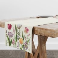 Tavaszi tulipánmező asztali futó, 37x100 cm