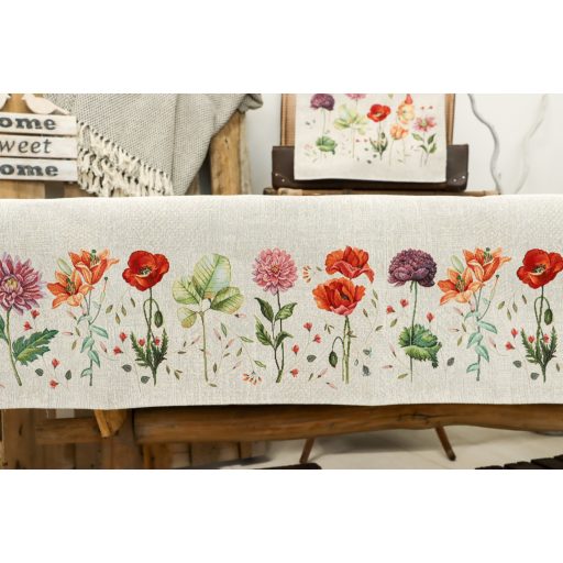 Virágzó kert asztalterítő, 137x240 cm