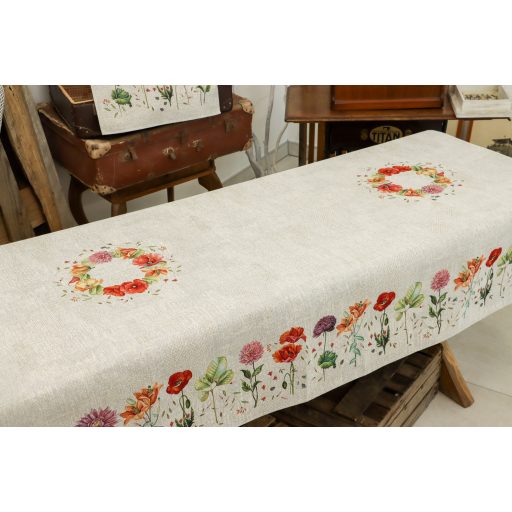 Virágzó kert asztalterítő, 137x240 cm
