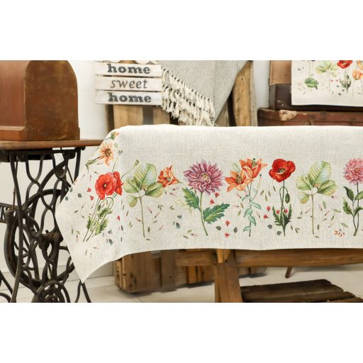 Virágzó kert asztalterítő, 137x240 cm