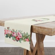 Rózsakert szalaggal asztali futó 37x100 cm