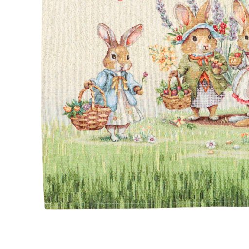 Nyuszi pár a zöld fűben tányéralátét