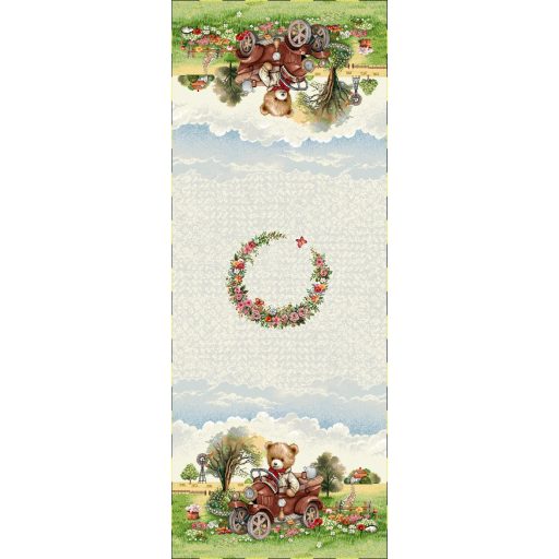 Mackó család asztali futó, 44x140 cm