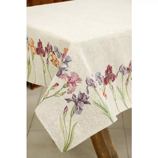 Írisz virágos asztalterítő, 137x180 cm
