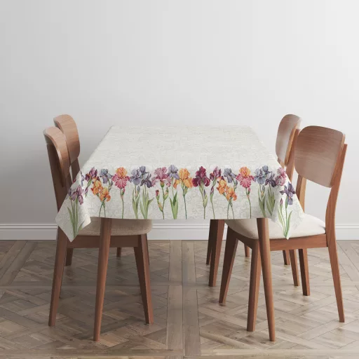 Írisz virágos asztalterítő, 137x180 cm