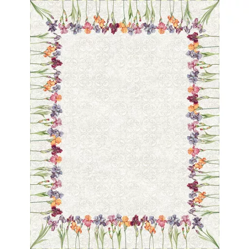 Írisz virágos asztalterítő, 137x180 cm