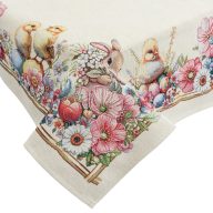 Húsvéti kiscsibés asztalterítő, 96x100 cm