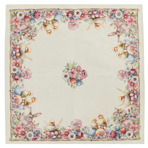 Húsvéti kiscsibés asztalterítő, 96x100 cm