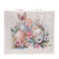 Pasztell húsvéti tojásos asztali futó, 37x100 cm