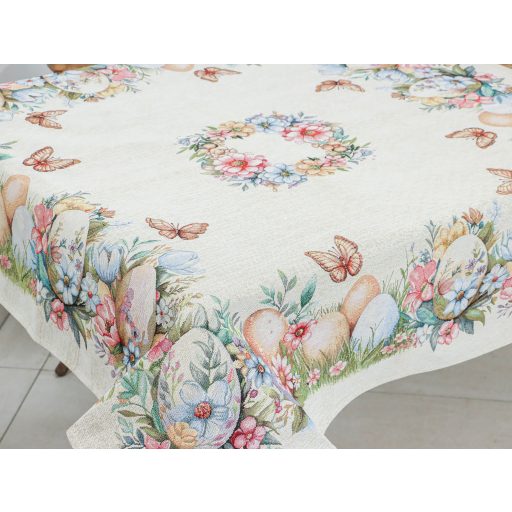 Pasztell húsvéti tojásos asztalterítő, 96x100 cm