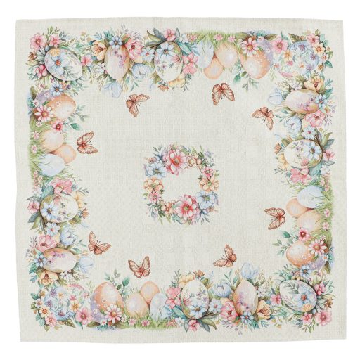 Pasztell húsvéti tojásos asztalterítő, 96x100 cm