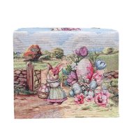 Farmhouse húsvéti nyuszis asztali futó, 37x100 cm