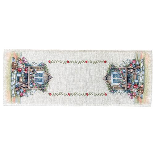 Garden house kerti házikós asztali futó, 44x140 cm