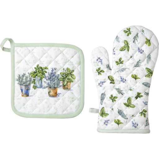 Aromatic herbs fűszernövényes kesztyű és edényfogó szett IHR