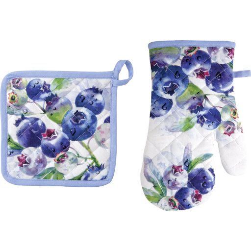 Blueberry fruits áfonyás kesztyű és edényfogó szett IHR