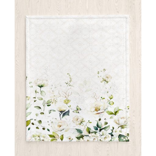 WHITE ROSE virágos, két részes konyharuha szett 40x60 cm