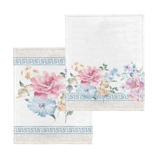 ATHENA virágos, két részes konyharuha szett 40x60 cm