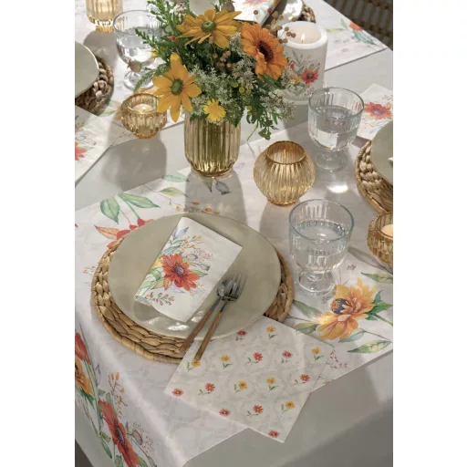 Soft sunset virágos asztali futó IHR