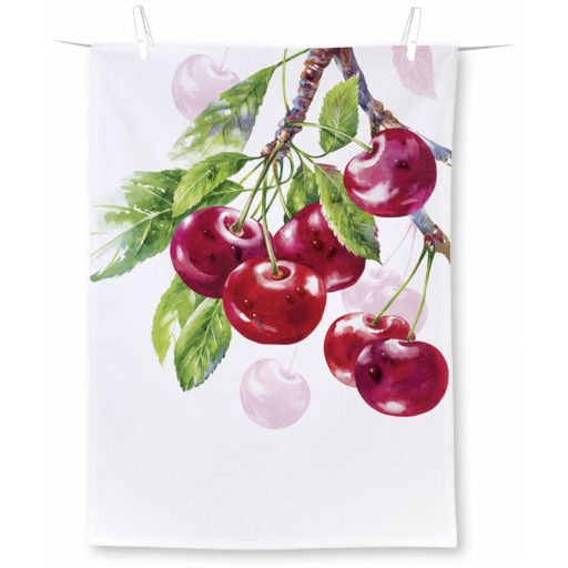 Cherry fruits cseresznyés konyharuha 50x70 cm IHR