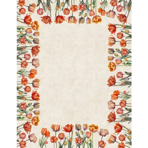 TULIP tulipános 140x240 cm asztalterítő 