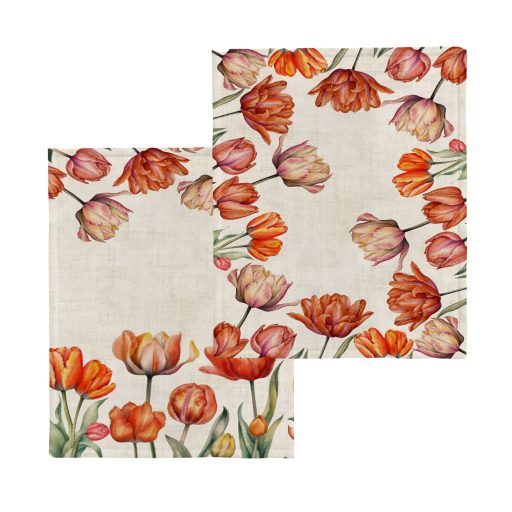 TULIP tulipános, két részes konyharuha szett 40x60 cm
