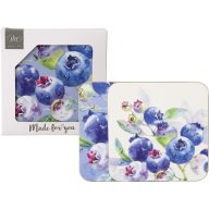 Blueberry fruits áfonyás poháralátét szett, 4 db-os IHR