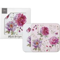 Jardin Rose rózsás poháralátét szett, 4 db-os IHR