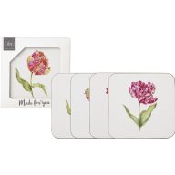 Driselle tulipános poháralátét szett, 4 db-os IHR