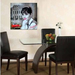 Audrey Hepburn montázs vászonkép